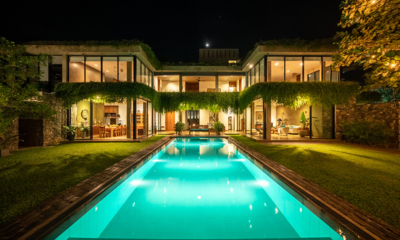 Tranquil Waters Gardens and Pool at Night | Negombo, Sri Lanka