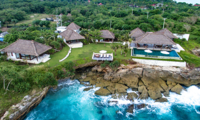 Villa Bahagia Gardens and Pool from Top | Nusa Lembongan, Bali