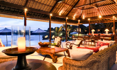 Villa Bahagia Living Area at Night | Nusa Lembongan, Bali