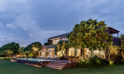 Villa Candani Gardens and Pool at Night | Gianyar, Bali