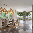 Villa Candani Indoor Dining Area with View | Gianyar, Bali