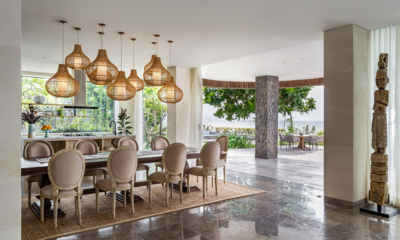 Villa Candani Indoor Dining Area with View | Gianyar, Bali