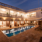 Villa Leakhena Outdoor Area at Night | Siem Reap, Cambodia