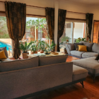 Villa Leakhena Indoor Living Area with Pool View | Siem Reap, Cambodia