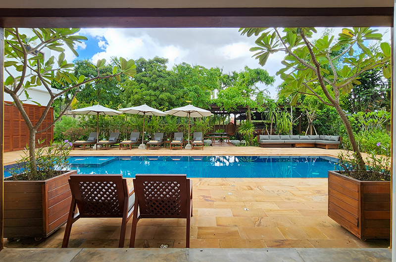 Villa Leakhena Pool Side Sun Beds | Siem Reap, Cambodia