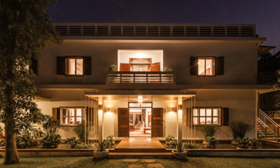 Villa Leakhena Exterior at Night | Siem Reap, Cambodia