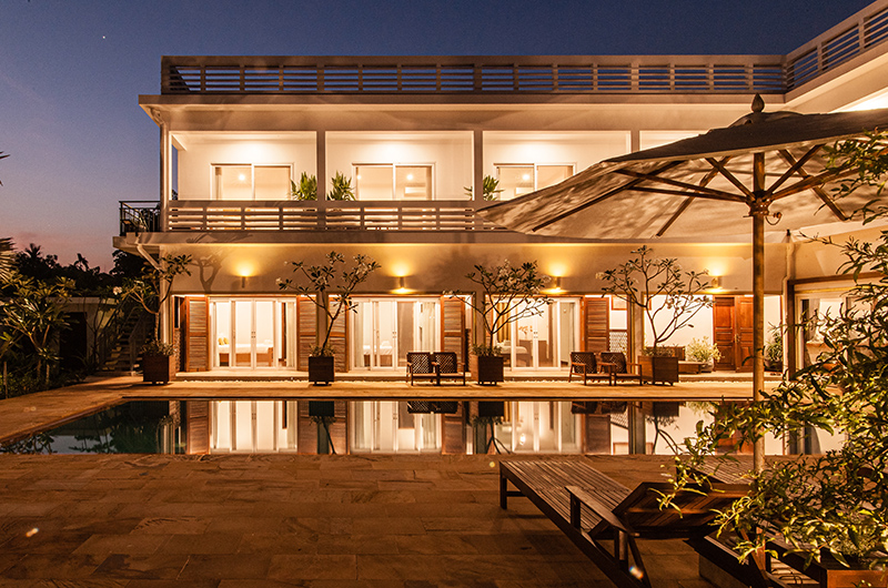 Villa Leakhena Outdoor View at Night | Siem Reap, Cambodia