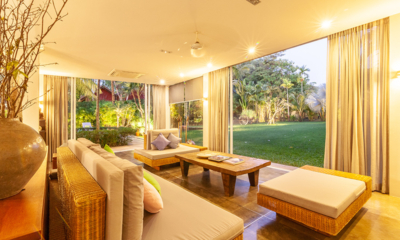 Villa Serey Living Area with Gardens View | Siem Reap, Cambodia