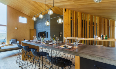 Foxwood E Dining Area with Hanging Lights | Niseko, Japan