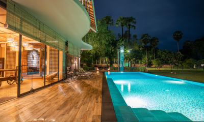 Serene Garden Residence Swimming Pool at Night | Siem Reap, Cambodia