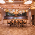 Serene Garden Residence Dining with Hanging Lamps | Siem Reap, Cambodia
