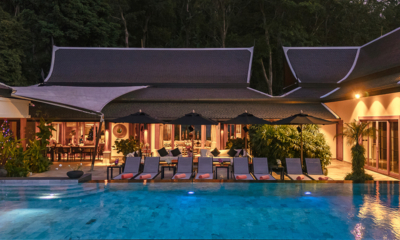 Villa Baan Phu Prana Pool Side Loungers at Night | Surin, Phuket
