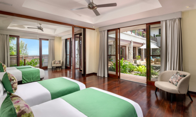 Villa Horizon Guest Bedroom One with Twin Beds and View | Kamala, Phuket