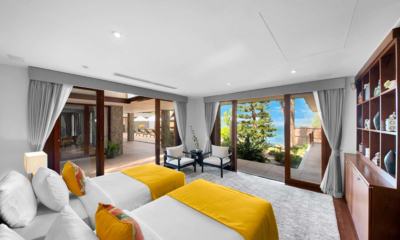 Villa Horizon Guest Bedroom Two with Twin Beds and Sea View | Kamala, Phuket