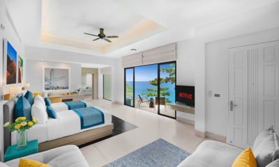 Villa La Prana Bedroom Seven with Twin Beds and Sea View | Kamala, Phuket