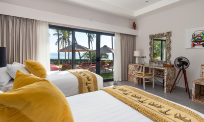 Villa Pantai Kubu Bedroom One with Twin Beds | Tulamben, Bali