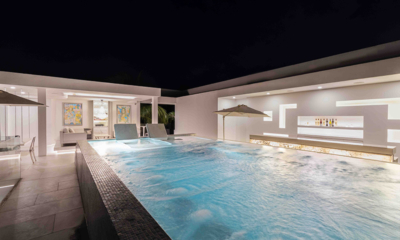 Palm Villa Pool at Night | Chiang Mai, Thailand