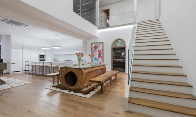 Palm Villa Kitchen and Dining Area with Up Stairs | Chiang Mai, Thailand