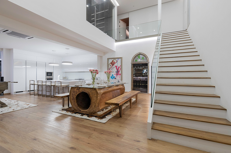 Palm Villa Kitchen and Dining Area with Up Stairs | Chiang Mai, Thailand