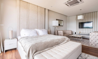 Palm Villa Bedroom One with Lounge and TV | Chiang Mai, Thailand