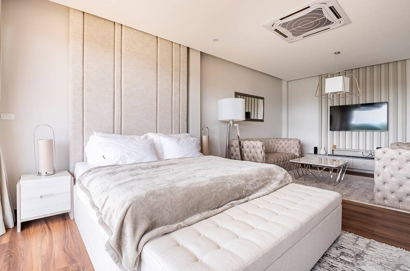 Palm Villa Bedroom One with Lounge and TV | Chiang Mai, Thailand