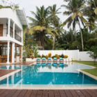Ginger Palm Villa Pool Side Loungers | Dickwella, Sri Lanka
