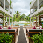 Ginger Palm Villa Pool Side Seating Area | Dickwella, Sri Lanka