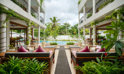 Ginger Palm Villa Pool Side Seating Area | Dickwella, Sri Lanka
