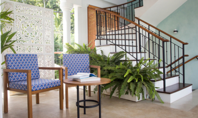 Ginger Palm Villa Seating Area with Up Stairs | Dickwella, Sri Lanka