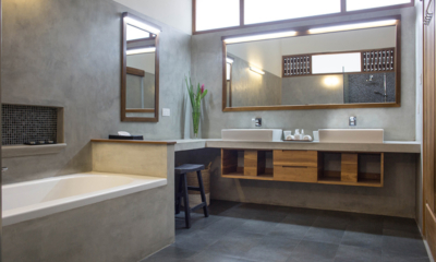 Ginger Palm Villa His and Hers Bathroom One with Bathtub | Dickwella, Sri Lanka