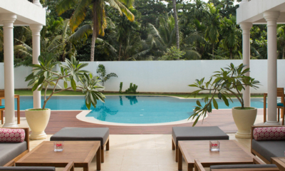 Ginger Palm Villa Open Plan Seating Area by Pool | Dickwella, Sri Lanka