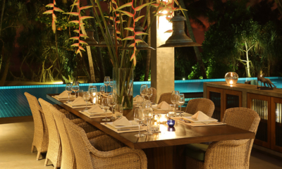 Kirana Dining Area at Night | Bentota, Sri Lanka