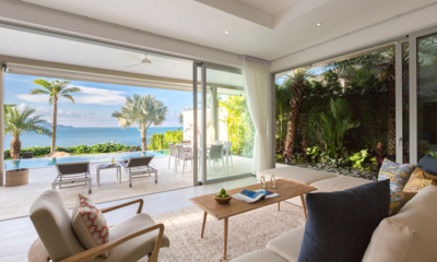 Villa Maliya Indoor Living Area with Sea View | Plai Laem, Koh Samui