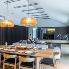 Iori Niseko Living and Dining Area with Wooden Floor | West Hirafu, Niseko