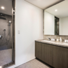 Ryoun His and Hers Bathroom with Mirror | Hirafu, Niseko