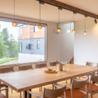 Sanga House Niseko Dining with Hanging Lamps | East Hirafu, Niseko