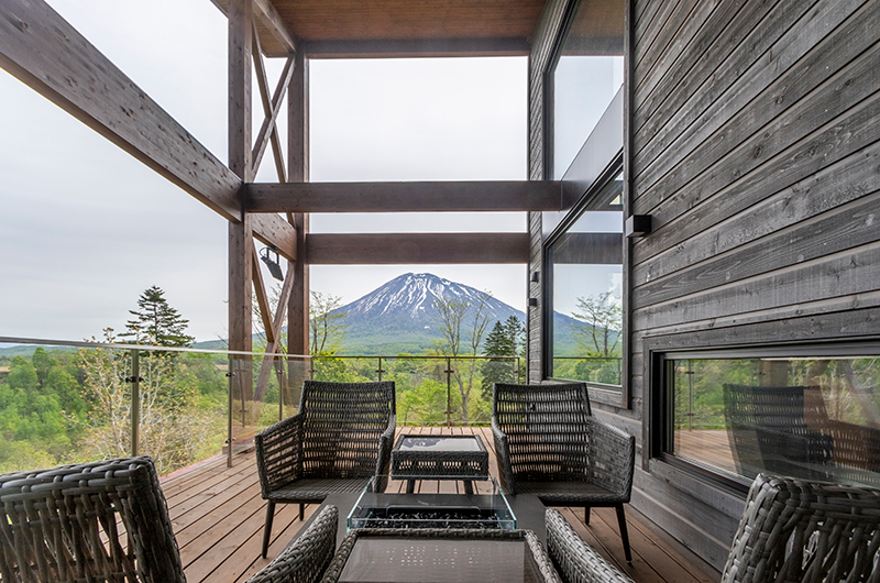Sanga House Niseko Open Plan Seating Area with Mountain View | East Hirafu, Niseko