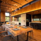 Sena Dining Area with Hanging Lights | Hirafu, Niseko
