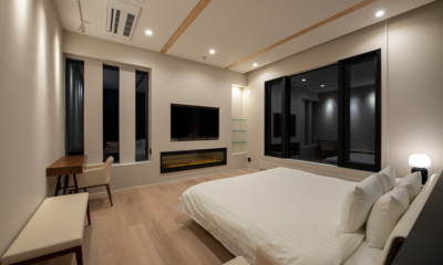 Yuki Sugi Chalet Bedroom with Study Area | West Hirafu, Niseko