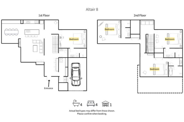 Rusutsu Rusutsu Chalets Altair 8 Floorplan