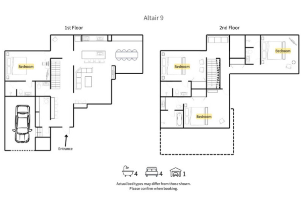 Rusutsu Rusutsu Chalets Altair 9 Floorplan