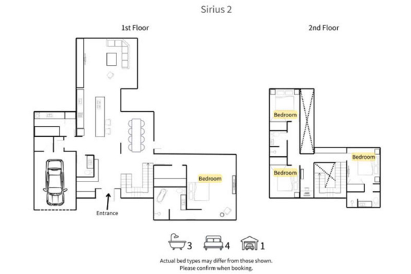 Rusutsu Rusutsu Chalets Sirius Chalet Floorplan