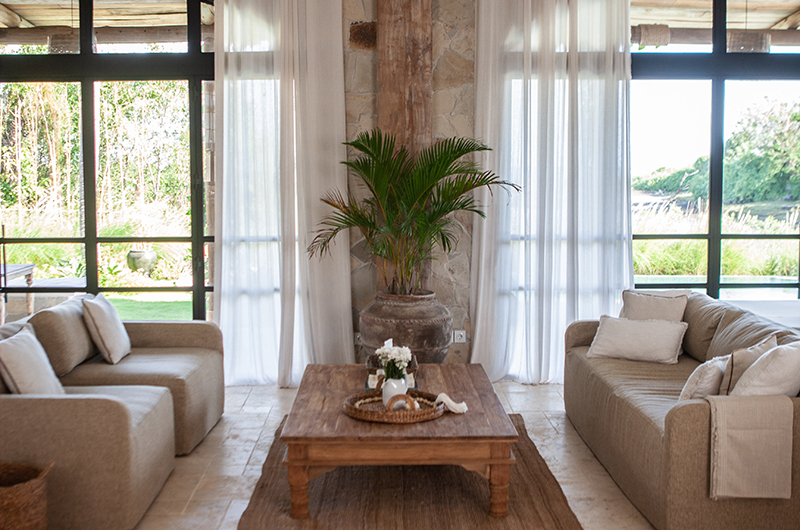 Villa Kajano Living Area with View | Pererenan, Bali