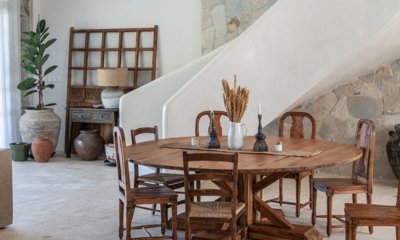 Villa Kajano Dining Area with Up Stairs | Pererenan, Bali