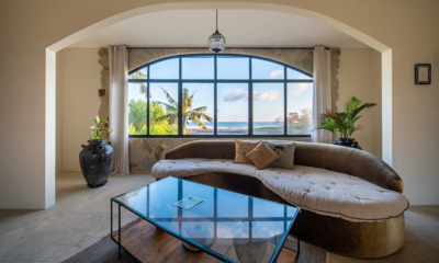 Villa Kajano Up Stairs Seating Area with Sea View | Pererenan, Bali