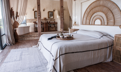 Villa Kajano Bedroom One with Wooden Floor | Pererenan, Bali