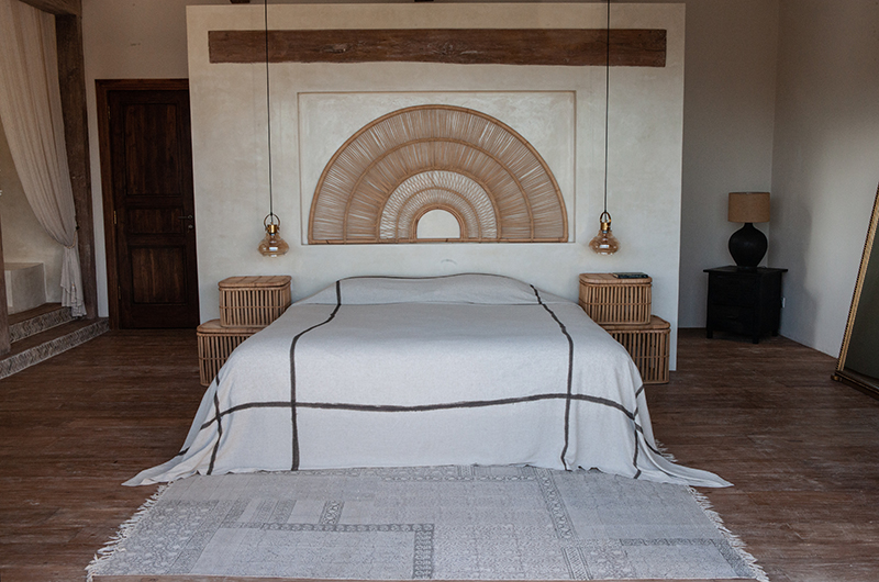Villa Kajano Bedroom One with Side Lamps | Pererenan, Bali