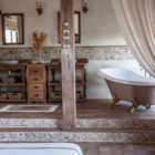 Villa Kajano Bathroom One with Bathtub | Pererenan, Bali
