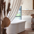 Villa Kajano Bathroom Two with Bathtub | Pererenan, Bali