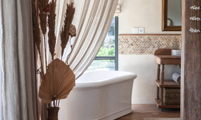 Villa Kajano Bathroom Two with Bathtub | Pererenan, Bali